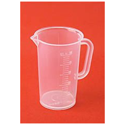 Measuring cup 50 ml 2 ml division raised scale Transparent Height 70mm ø 40ml